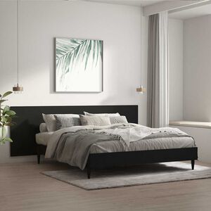 vidaXL N&aacute;stěnn&eacute; čelo postele čern&eacute; 240 x 1,5 x 80 cm kompozitn&iacute; dřevo