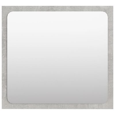 vidaXL Koupelnové zrcadlo betonově šedé 40 x 1,5 x 37 cm dřevotříska