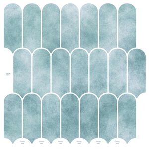 vidaXL Dlaždice s peř&iacute;m 20 pcs Zelen&aacute; 30 x 30 cm Polyuretan a PET