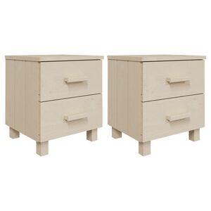 vidaXL Nočn&iacute; stolky HAMAR 2ks medově hněd&eacute; 40x35x44,5 cm masivn&iacute; dřevo