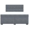 vidaXL Box spring postel s matrac&iacute; tmavě &scaron;ed&aacute; 180x200 cm samet