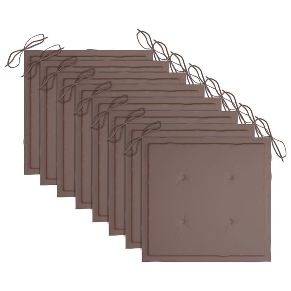 vidaXL Zahradn&iacute; j&iacute;deln&iacute; židle s podu&scaron;kami 8 ks masivn&iacute; ak&aacute;ciov&eacute; dřevo