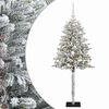 vidaXL Uměl&yacute; v&aacute;nočn&iacute; stromek s baňkami 120 cm 150 LED Tepl&aacute; b&iacute;l&aacute;