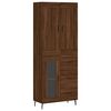 vidaXL Skř&iacute;ň highboard hněd&yacute; dub 69,5 x 34 x 180 cm kompozitn&iacute; dřevo