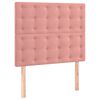 vidaXL Čelo postele růžov&eacute; 90x5x118/128 cm sametov&eacute;