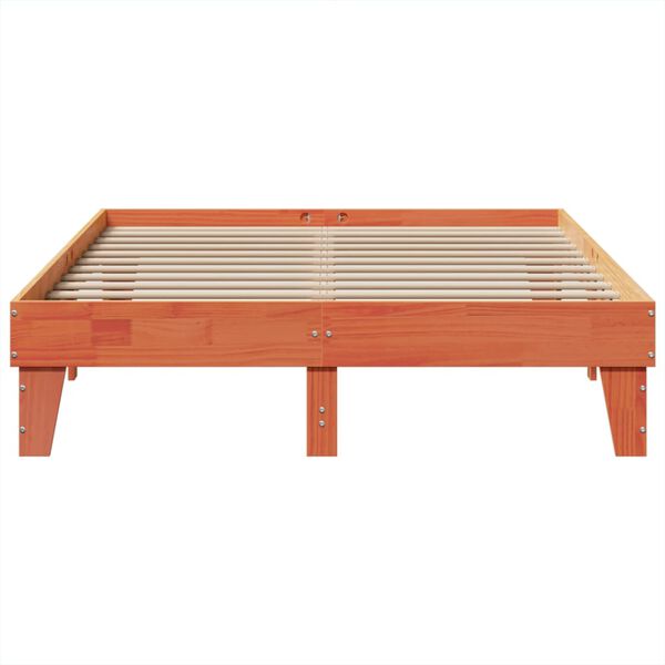 vidaXL Postel bez matrace voskově hněd&aacute; 150 x 200 cm masivn&iacute; borovice