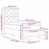 vidaXL Postel s boxspringem s matrac&iacute; Kr&eacute;mov&aacute; 80 x 200 cm textil