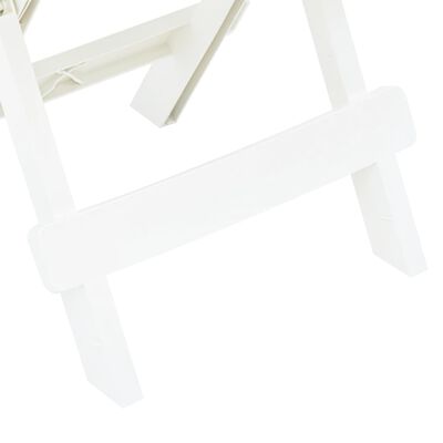 vidaXL Skládací zahradní stolek bílý 45 x 43 x 50 cm plast