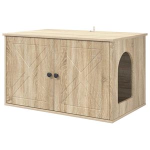 vidaXL Kočič&iacute; dům Sonoma 85 x 55 x 50,5 cm Kompozitn&iacute; dřevo