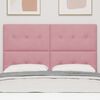 vidaXL Čelo postele s LED p&aacute;sov&yacute;mi světly s čelo Růžov&aacute; 72 cm samet