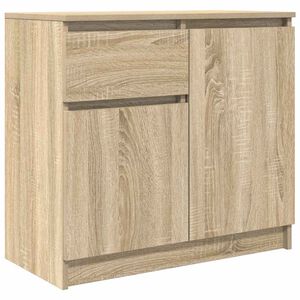 vidaXL Př&iacute;born&iacute;k se z&aacute;suvkou Sonoma Dub 71x35x65 cm kompozitn&iacute; dřevo