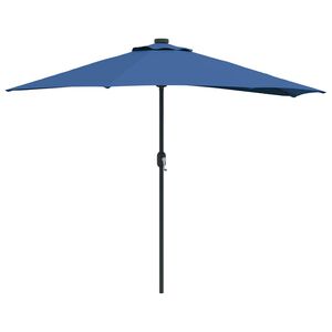 vidaXL Zahradn&iacute; slunečn&iacute;k 294 x 150 x 224 cm Polyester a ocel Azurblau