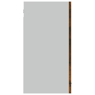 vidaXL Závěsná prosklená skříňka kouřový dub 80 x 31 x 60 cm kompozit