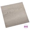 vidaXL Podlahov&aacute; prkna 55 pcs Taupe 5,11 m&sup2; PVC