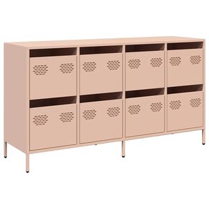 vidaXL Př&iacute;born&iacute;k růžov&yacute; 135 x 39 x 73,5 cm ocel v&aacute;lcovan&aacute; za studena