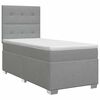 vidaXL Postel boxspring s matrac&iacute; Světle &scaron;ed&aacute; 80 x 200 cm Textil