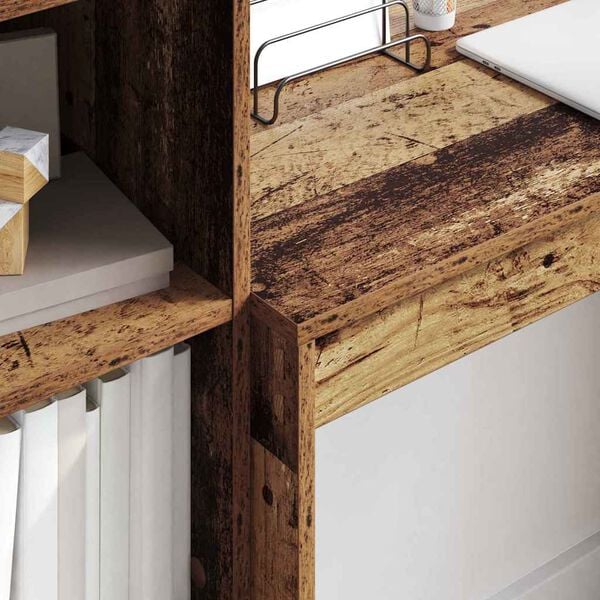 vidaXL Stůl se z&aacute;suvkou 2 pcs Star&eacute; dřevo