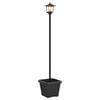 vidaXL Sol&aacute;rn&iacute; lampa s květin&aacute;čem with LED Bulb Čern&aacute; 32 x 32 x 158 cm