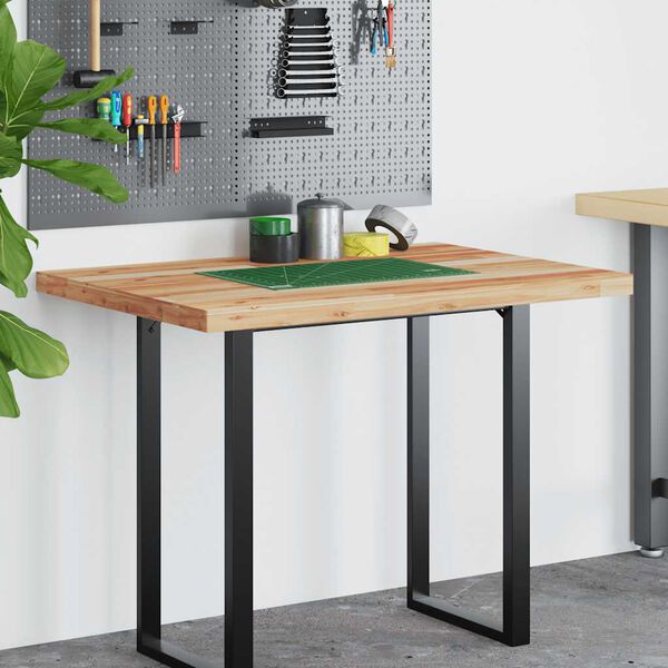 vidaXL Deska psac&iacute;ho stolu napu&scaron;těn&aacute; olejem 100x80x4 cm masivn&iacute; ak&aacute;cie