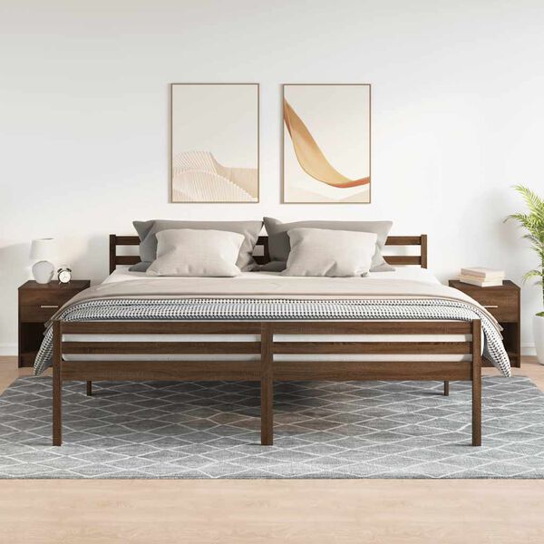 vidaXL Noční stolky 2 ks se zásuvkou hnědý dub 40 x 34 x 50 cm