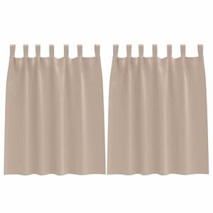 vidaXL Z&aacute;věsy na zatemněn&iacute; s kroužky 2 pcs Taupe 140 x 140 cm