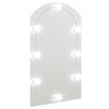 vidaXL Zrcadlo s LED světly 70 x 40 cm sklo obloukov&eacute;
