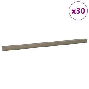 vidaXL Schodov&eacute; hrany 30 ks champagne 67 x 3 x 2 cm Hlin&iacute;k