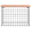 vidaXL Zahradn&iacute; lavice gabionov&yacute; design 63x31,5x42cm masivn&iacute; douglaska