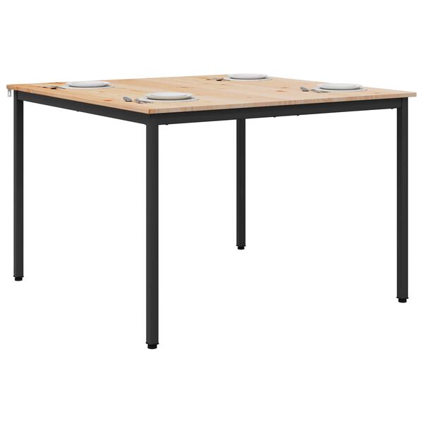 vidaXL J&iacute;deln&iacute; stůl Př&iacute;rodn&iacute; 110 x 110 x 75 cm Masivn&iacute; borov&eacute; dřevo