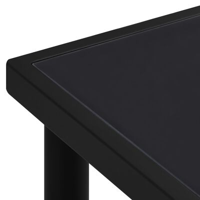vidaXL Zahradní stůl 190 x 90 x 74 cm černý ocel