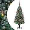 vidaXL Uměl&yacute; v&aacute;nočn&iacute; stromeček Zelen&aacute; 150 cm PVC, ocel a plast
