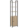 vidaXL Knihovna Sonoma dub 40 x 24 x 161 cm kompozitn&iacute; dřevo