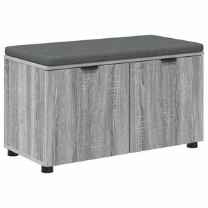 vidaXL Chodbičkov&aacute; lavice s pol&scaron;t&aacute;řem &Scaron;ed&aacute; Sonoma 80 x 38 x 46 cm