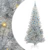 vidaXL V&aacute;nočn&iacute; stromeček s 300 LED diodami Stř&iacute;brn&aacute; 240 cm PET