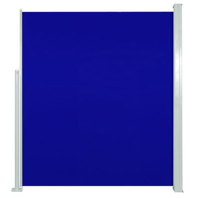 vidaXL Zatahovací boční markýza 160 x 300 cm modrá