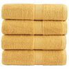 vidaXL Pr&eacute;miov&eacute; myc&iacute; utěrky SOLUND 4 ks zlat&eacute; 30x30 cm 600 g/m&sup2;