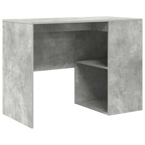 vidaXL Stůl Betonově &scaron;ed&aacute; Kompozitn&iacute; dřevo 102 x 50 x 75 cm