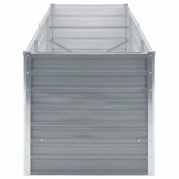 vidaXL Vyv&yacute;&scaron;en&yacute; z&aacute;hon pozinkovan&aacute; ocel 240 x 80 x 77 cm &scaron;ed&yacute;