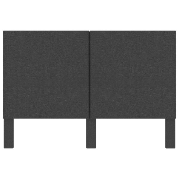 vidaXL Čelo postele tmavě &scaron;ed&eacute; textil 160 x 200 cm