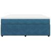 vidaXL Box spring postel s matrac&iacute; tmavě modr&aacute; 180x200 cm samet