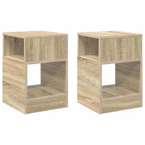 vidaXL Odkl&aacute;dac&iacute; stolek 2 pcs Sonoma dub 30,5 x 30 x 45 cm