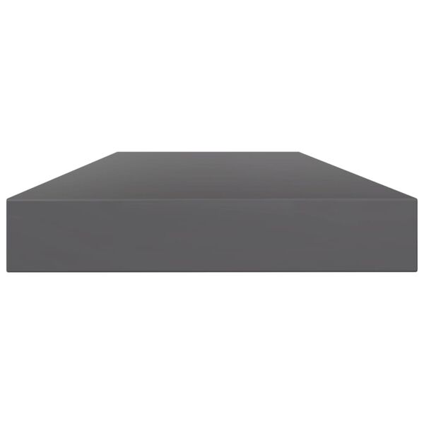 vidaXL Př&iacute;davn&eacute; police 8 ks &scaron;ed&eacute; vysok&yacute; lesk 80x10x1,5 cm dřevotř&iacute;ska