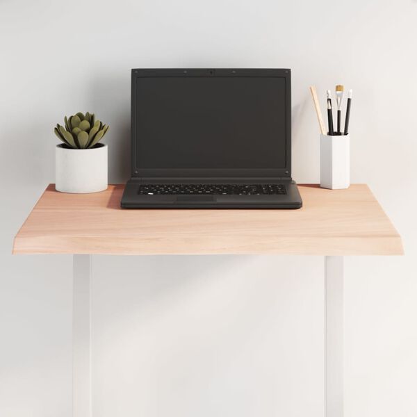 vidaXL Stolní deska 60 x 60 x 2 cm neošetřený masivní dub živá hrana