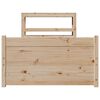 vidaXL Rám postele s čelem 90 x 200 cm masivní borové dřevo