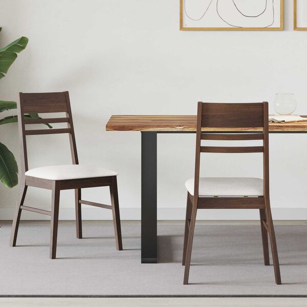 vidaXL J&iacute;deln&iacute; židle 2 pcs Světle hněd&aacute; 43 x 54 x 89 cm