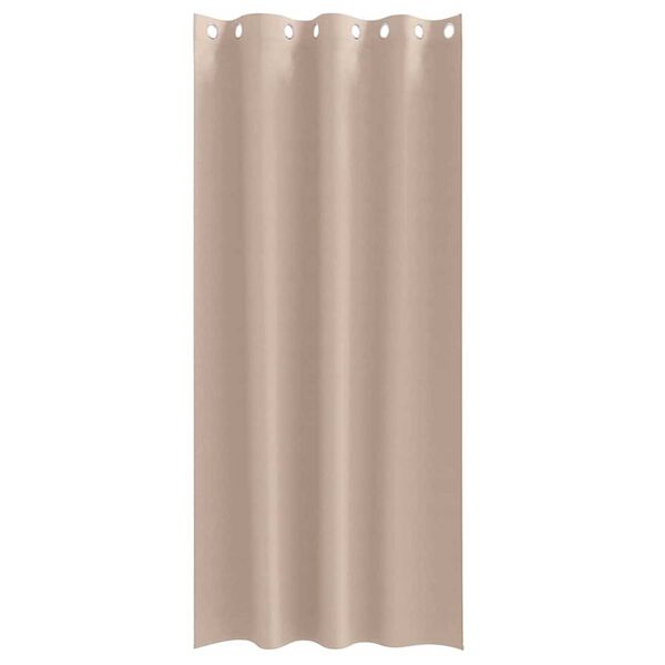 vidaXL Z&aacute;věsy na zatemněn&iacute; s kroužky 2 pcs Taupe 245 x 140 cm