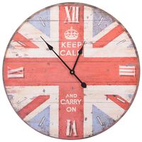 vidaXL Vintage nástěnné hodiny UK design 60 cm