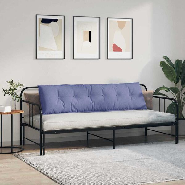 vidaXL Pol&scaron;t&aacute;ř na z&aacute;da Modr&aacute; dž&iacute;novina 180 x 19 x 50 cm textil