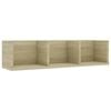 vidaXL N&aacute;stěnn&aacute; police na CD dub sonoma 75x18x18 cm kompozitn&iacute; dřevo