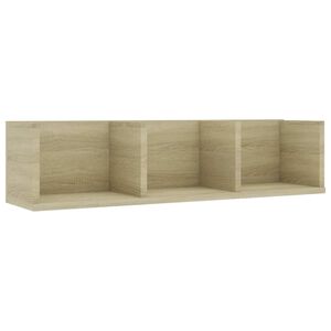 vidaXL N&aacute;stěnn&aacute; police na CD dub sonoma 75x18x18 cm kompozitn&iacute; dřevo